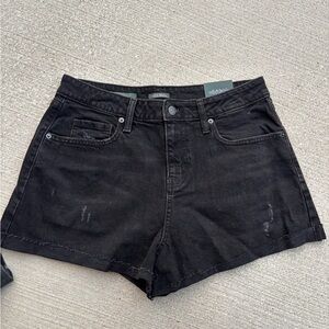 High Rise Rolled Cuff Shorts